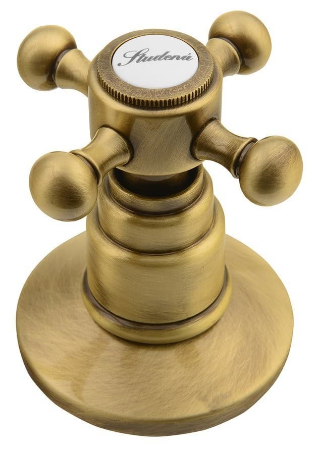 ANTEA bateria umywalkowa retro trzyelementowa z wylewką