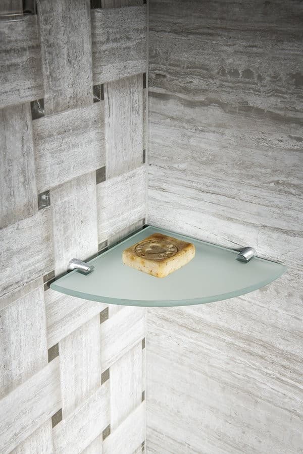 X-ROUND uchwyty do półki 8 mm, chrom (2 szt.)