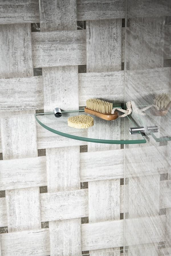 X-ROUND uchwyty do półki 8 mm, chrom (2 szt.)