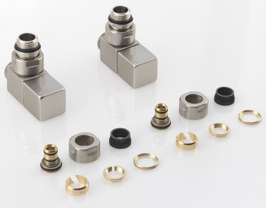 CUBE zestaw przyłączeniowy ze stali nierdzewnej