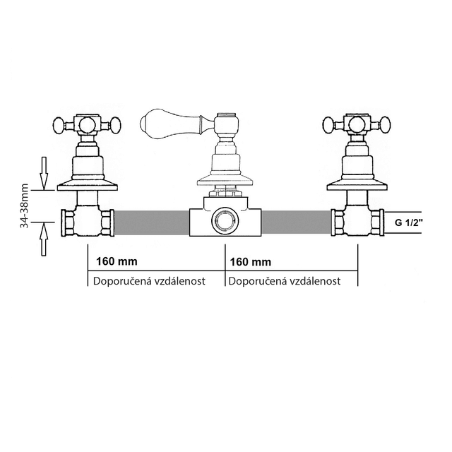 ANTEA podtynkowa bateria prysznicowa nikiel szczotkowany
