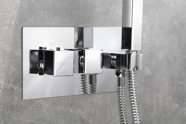 LATUS bateria prysznicowa termostatyczna podtynkowa chrom (2/3 wyjścia)