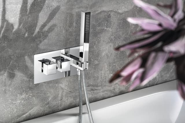 LATUS bateria prysznicowa termostatyczna podtynkowa chrom (2/3 wyjścia)