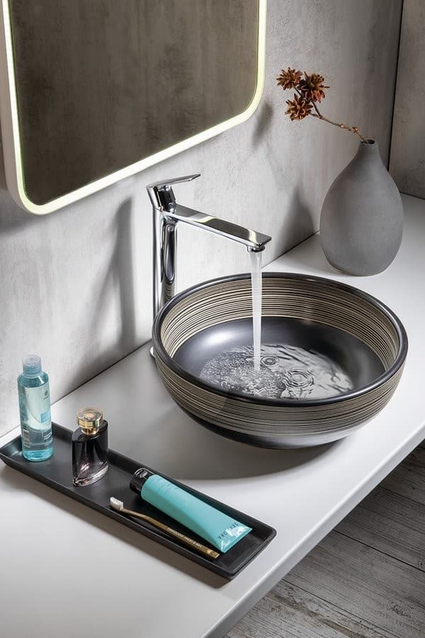 PAX wysoka bateria umywalkowa z przedłużoną wylewką, chrom