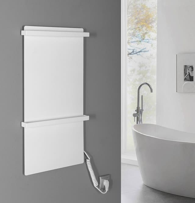 ELMIS elektryczna suszarka na ręczniki 400x800mm, 120W, aluminium