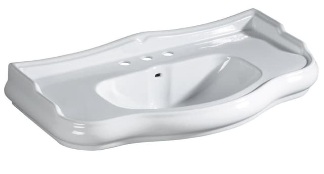 RETRO umywalka ceramiczna 100x54cm, 3 otwory na baterię