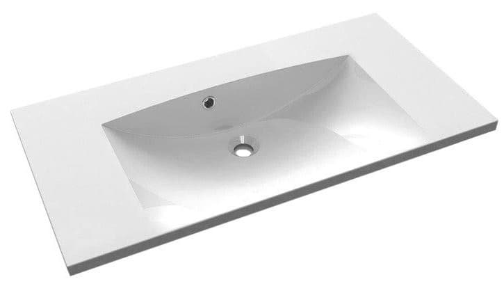 MARIA umywalka kompozytowa 90x46cm bez otworu na baterię