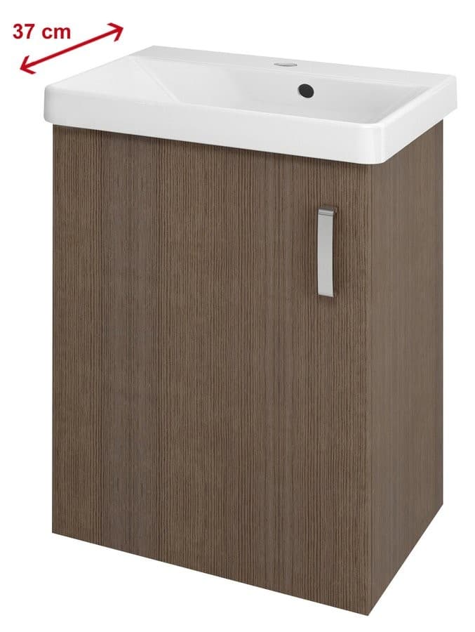 THEIA szafka umywalkowa 50,9x70x35cm, lewa, sosna rustykalna