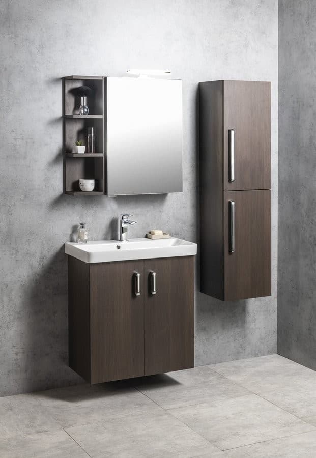 THEIA szafka umywalkowa 66,3x70x35cm, 2-drzwiczkowa, sosna rustykalna