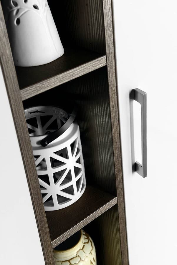 ESPACE wysoki słupek otwarty z półkami, 30x172x32cm