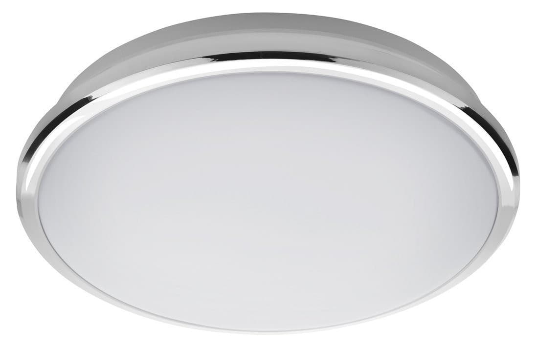 SILVER lampa sufitowa LED 28cm, 10W, zimna biała, chrom