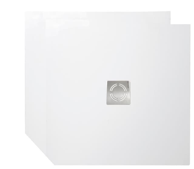 FLEXIA podłoga z konglomeratu 100x90x3 cm - brodzik prysznicowy