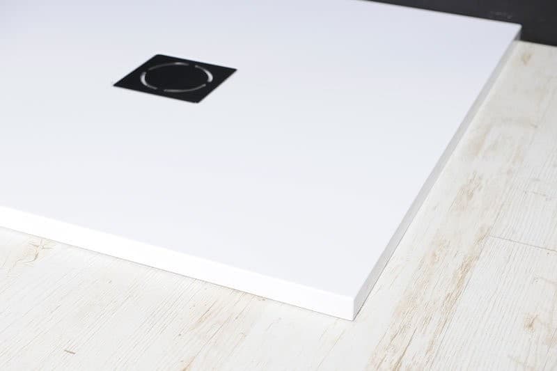 FLEXIA podłoga z konglomeratu 100x80x3 cm - Brodzik prysznicowy