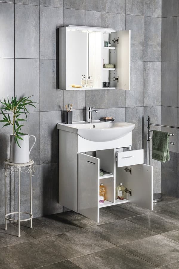 ZOJA szafka umywalkowa 61,5x74x32cm, 2 drzwi, 1 szuflada