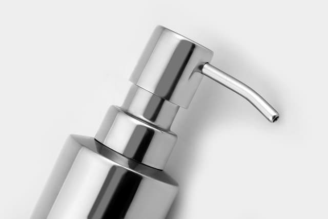 LONDON dozownik mydła stojący, stal nierdzewna polerowana