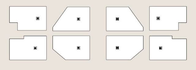 FLEXIA brodzik podłogowy z konglomeratu 90x80x3cm