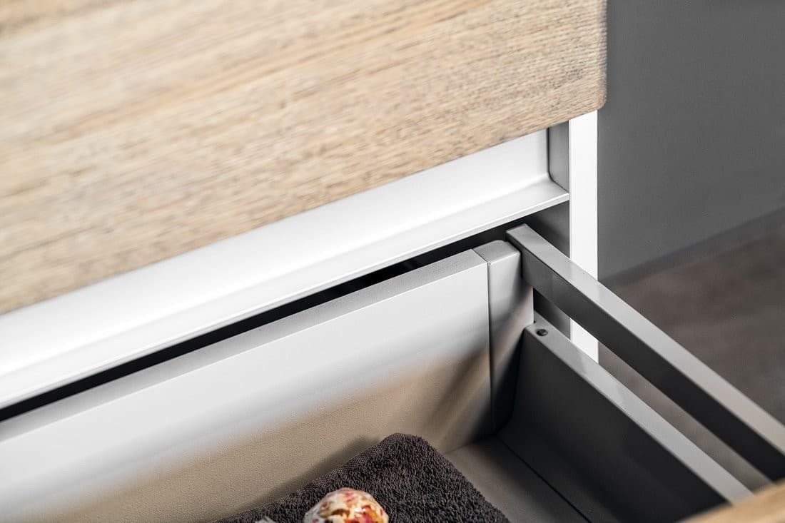 MEDIENA szafka umywalkowa 117x50,5x48,5cm, biały mat/dąb graphite