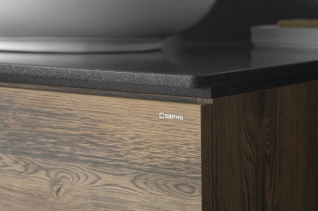 TREOS szafka wisząca dolna 35x53 cm, uniwersalna dąb Collingwood