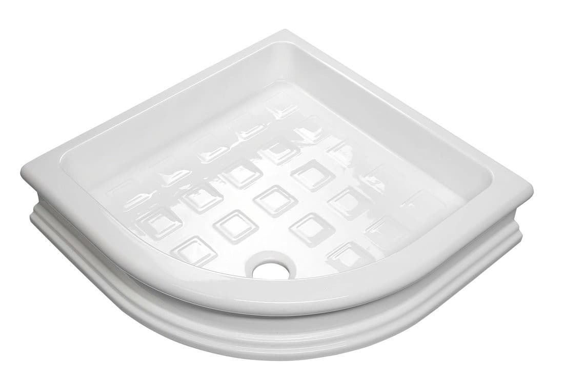 RETRO brodzik prysznicowy ceramiczny półokrągły 90x90cm R550