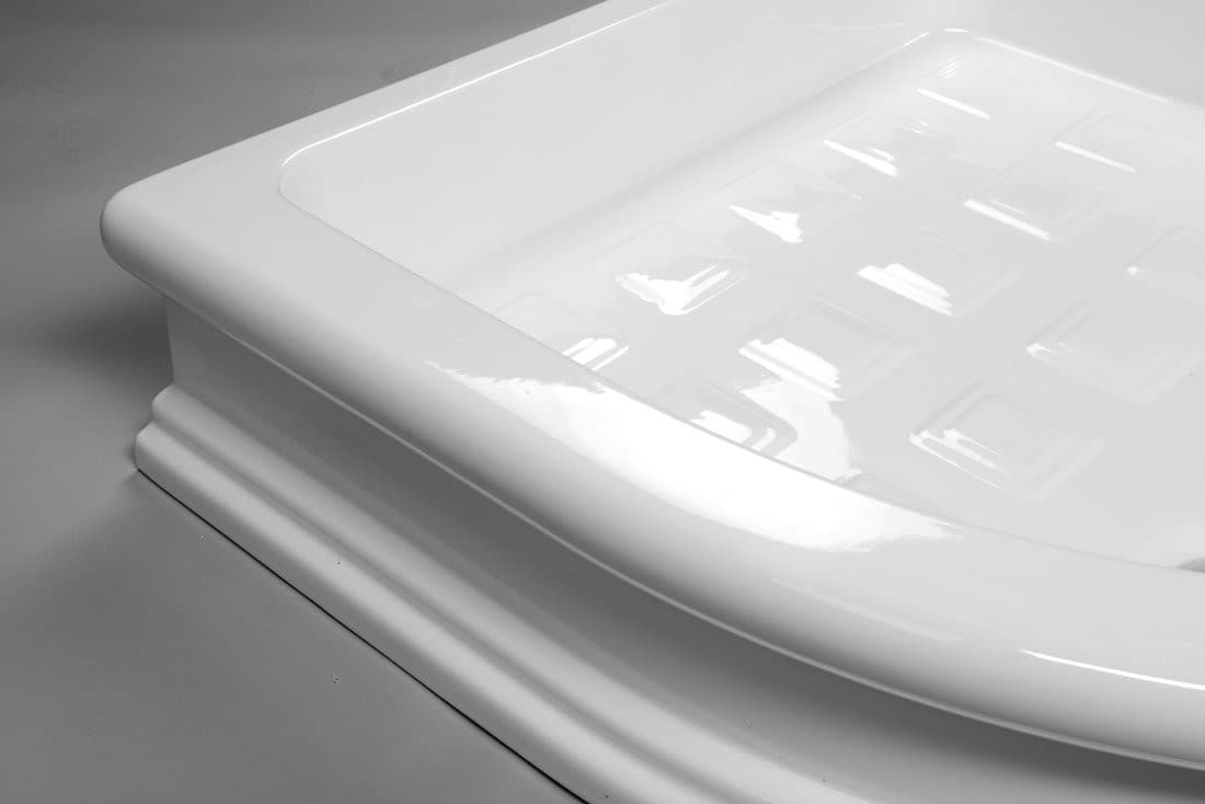 RETRO brodzik prysznicowy ceramiczny półokrągły 90x90cm R550