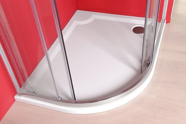 RIVA brodzik prysznicowy kompozytowy półokrągły 120x90 cm prawy