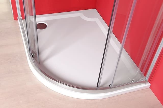 RIVA półokrągły brodzik prysznicowy kompozytowy 120x90 cm lewy