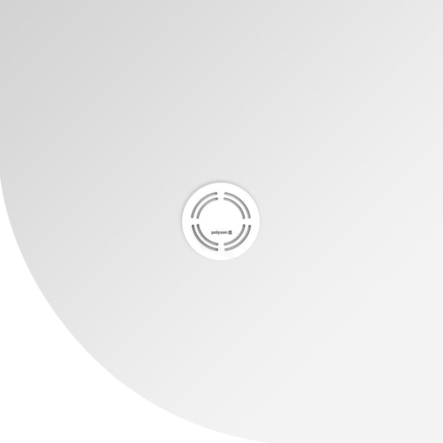 FLEXIA Półokrągły brodzik kompozytowy 80x80cm z docinaniem