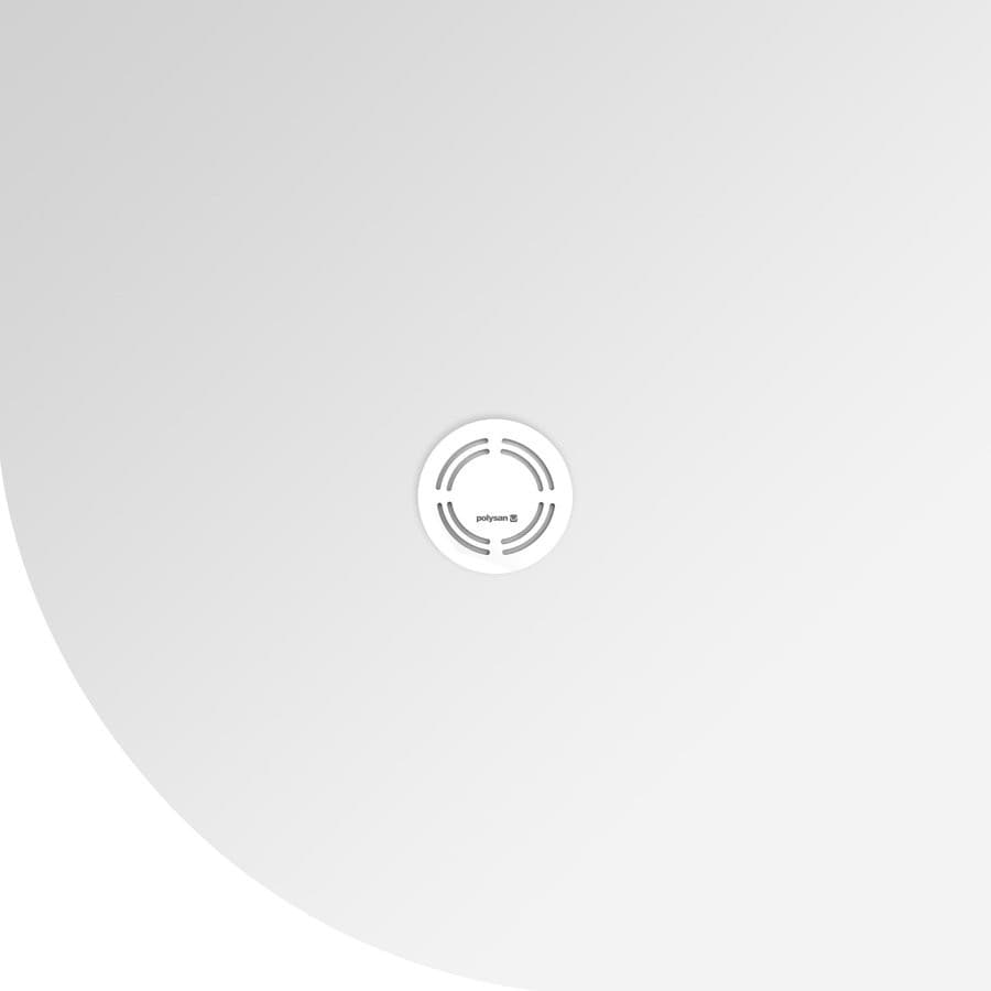 FLEXIA półokrągły brodzik kompozytowy 90x90 cm R550