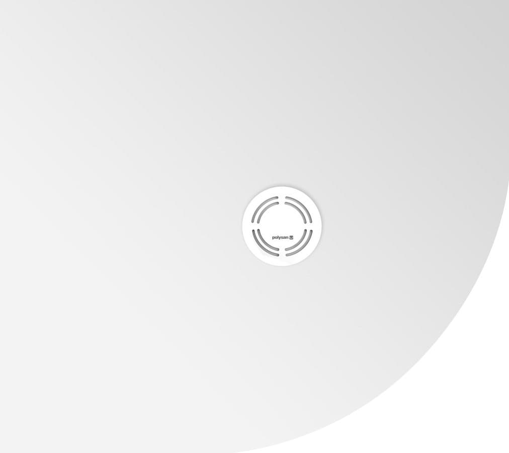 FLEXIA półokrągły brodzik kompozytowy 90x80cm R550 lewy