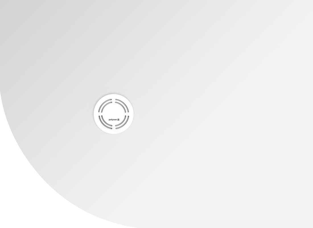 FLEXIA półokrągły brodzik kompozytowy 110x80cm, R550