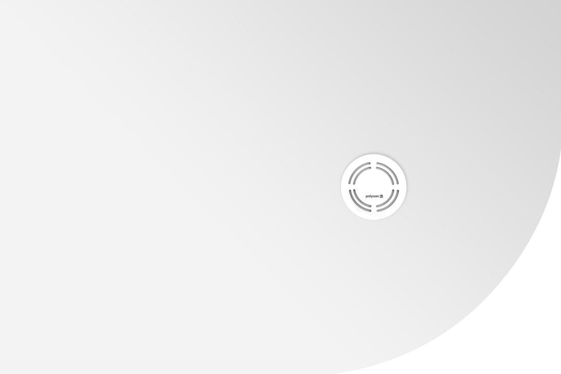 FLEXIA brodzik półokrągły kompozytowy, 120x80cm, R550