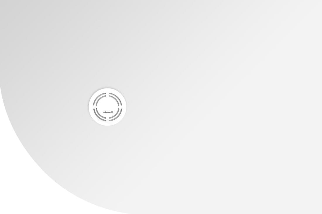 FLEXIA brodzik kompozytowy półokrągły 120x80cm R550