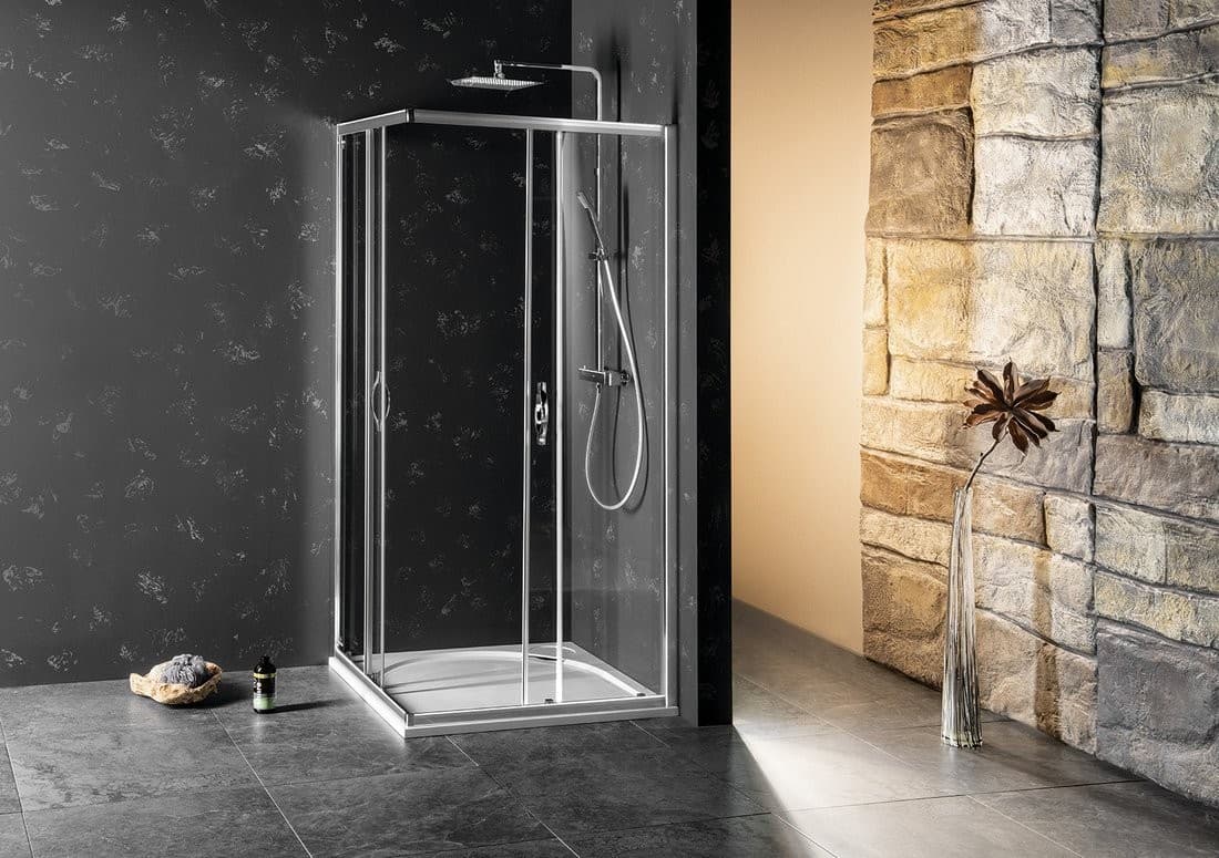 SIGMA SIMPLY kabina prysznicowa 900x800 mm z rogowym wejściem