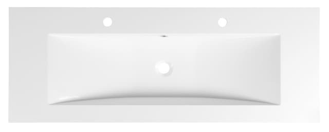 YUKON umywalka kompozytowa 120x45cm z 2 otworami