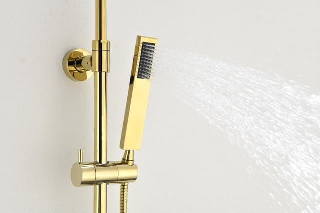 DAKAR zestaw prysznicowy z baterią termostatyczną, teleskopowy