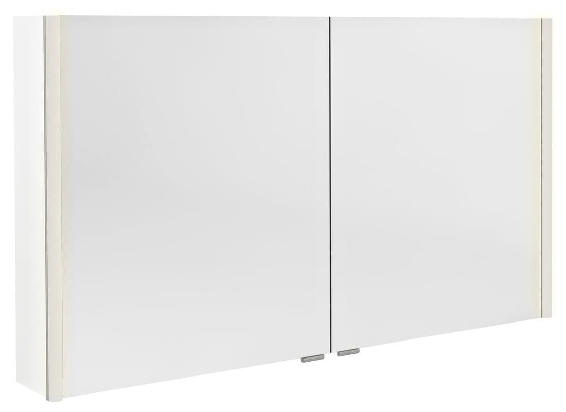 ALIX szafka z lustrem LED, 126x70x17,5cm, biały