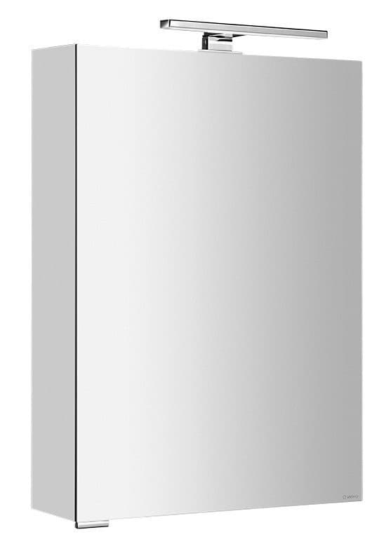 MIRRÓ szafka z lustrem, LED 50x70, uniwersalna biała