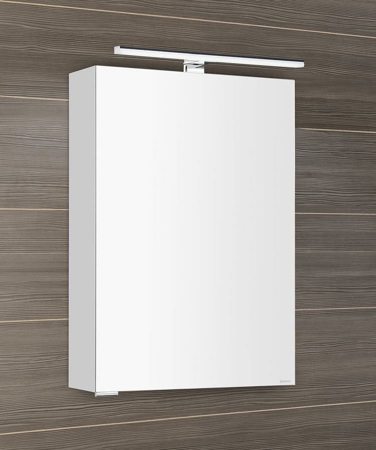 MIRRÓ szafka z lustrem, LED 50x70, uniwersalna biała