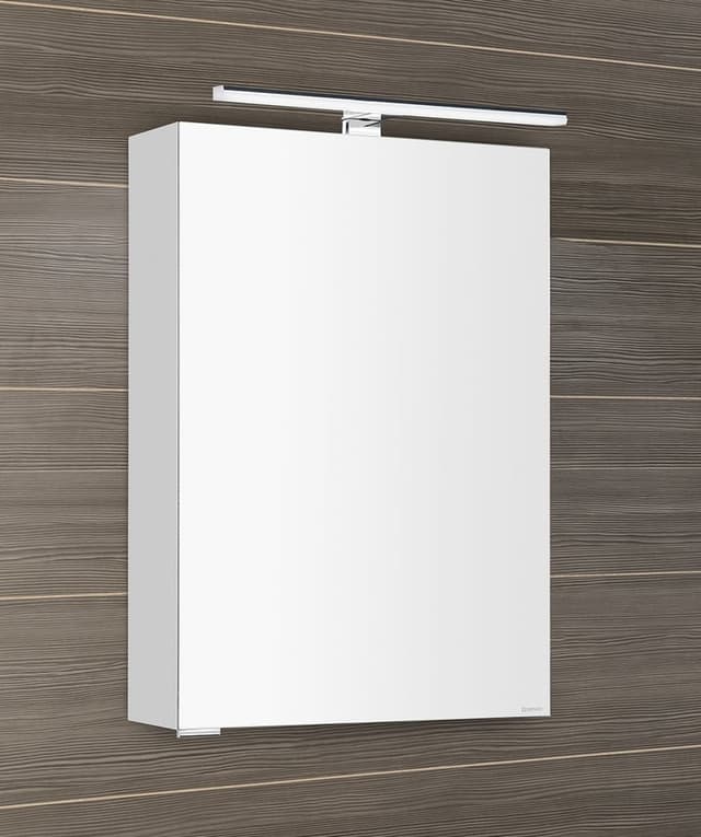 MIRRÓ szafka z lustrem, LED 50x70, uniwersalna biała