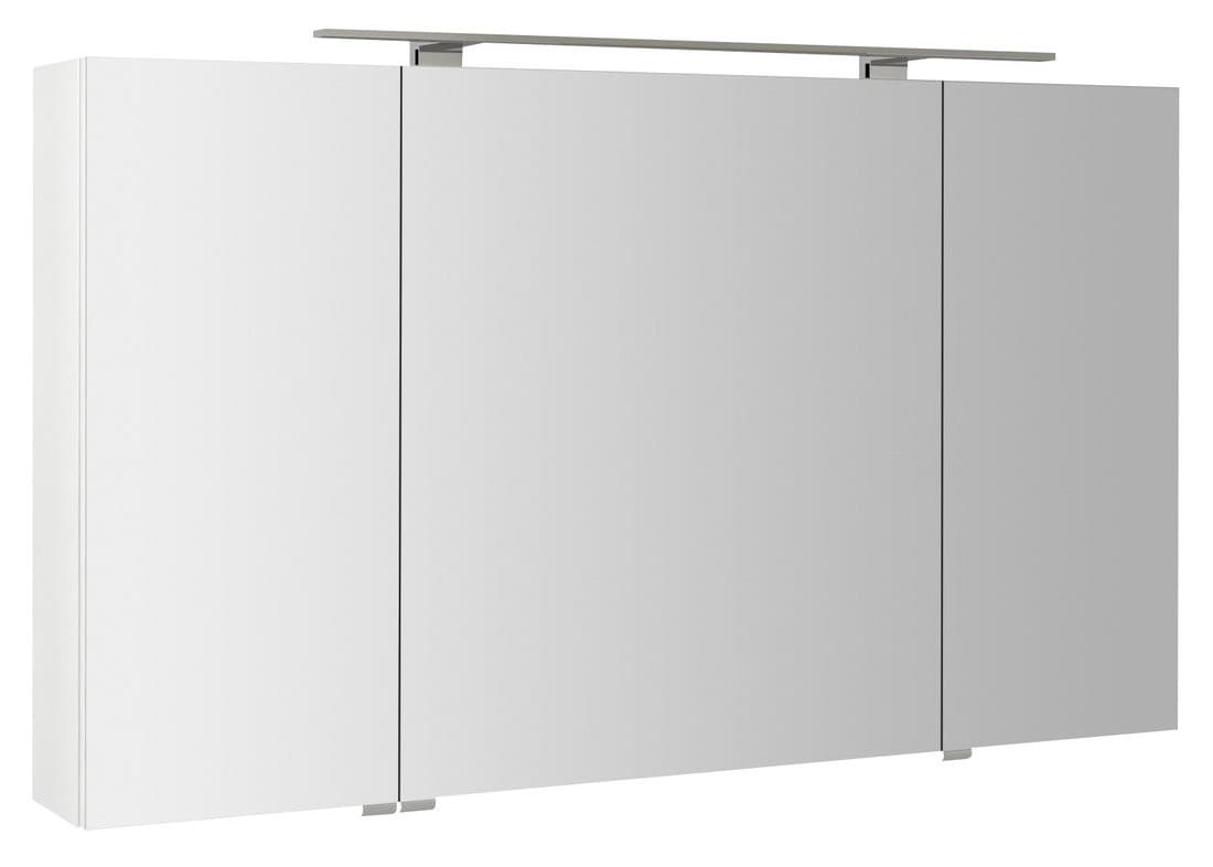 RIWA szafka lustrzana z oświetleniem LED, 3 drzwiczki 121x70cm