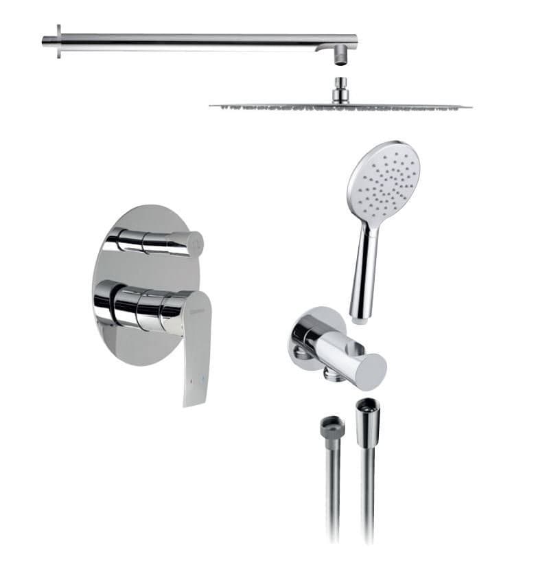 TREVIA zestaw prysznicowy z baterią podtynkową, chromowany