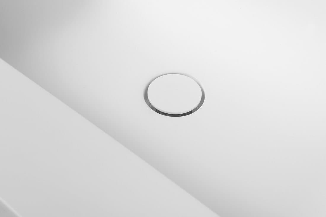 EMICO umywalka podwójna lewa 220x50 cm Rockstone biały mat