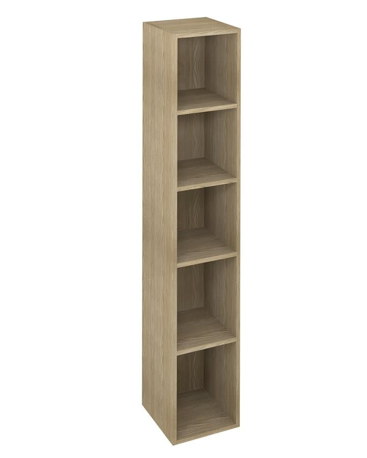 ESPACE wysoki słupek otwarty z półkami Wiąz Bardini 30x172x32cm