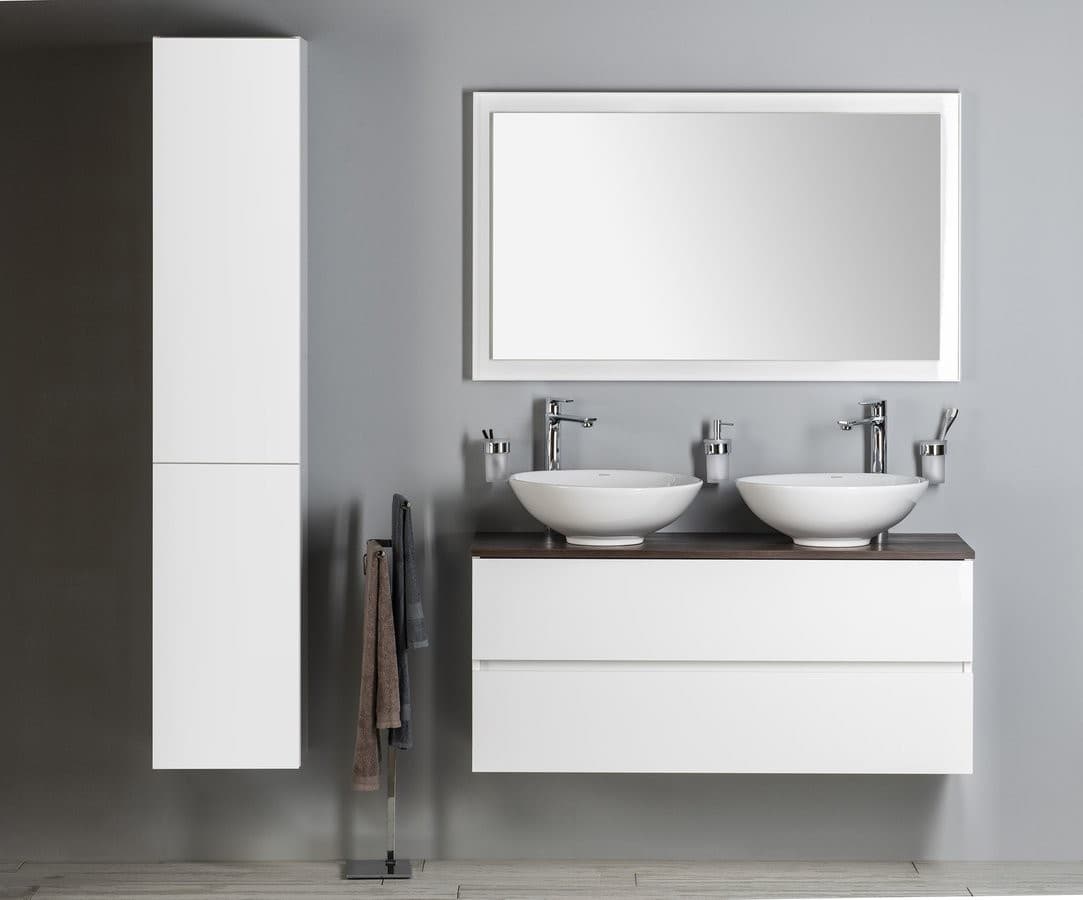 ESPACE wysoki słupek łazienkowy 35x172x32cm, 2 drzwiczki