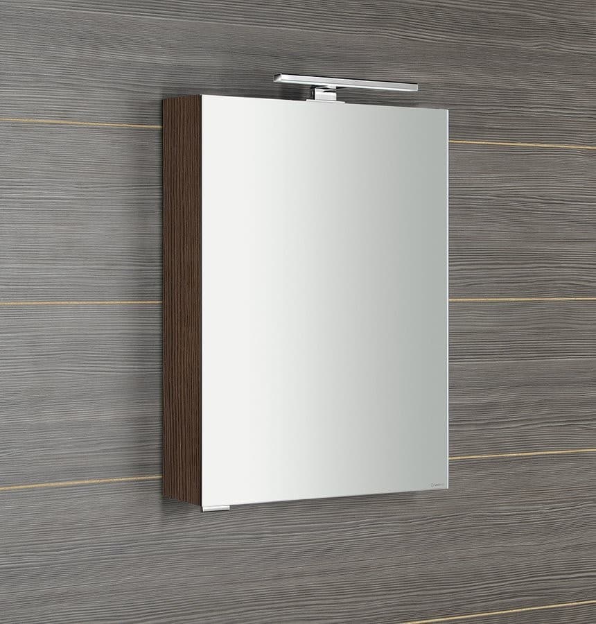 MIRRÓ szafka z lustrem LED 50x70cm, lewa/prawa, sosna rustykalna