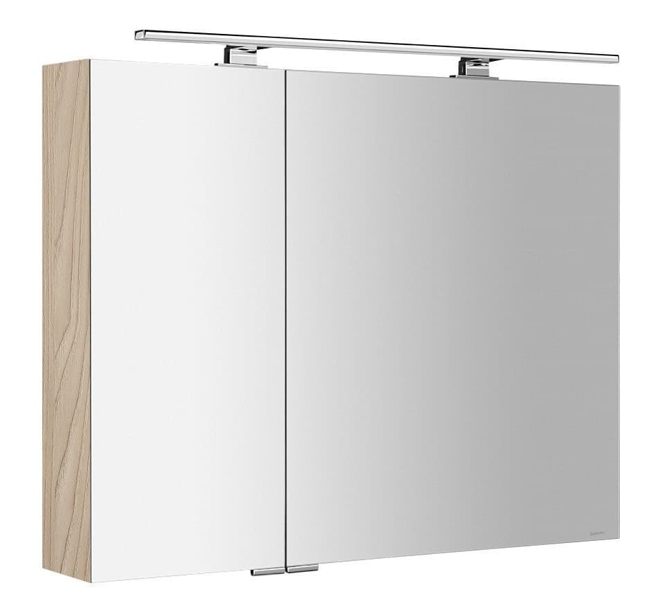 MIRRÓ szafka z lustrem LED 90x70 z wiązu Bardini