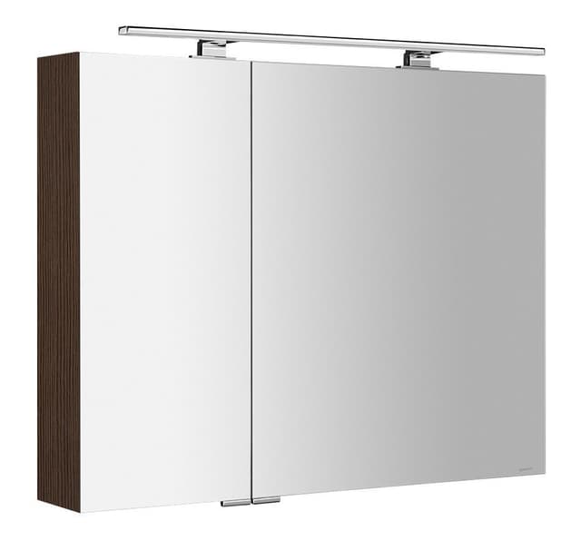 MIRRÓ szafka z lustrem LED, sosna rustykalna 90x70x16cm