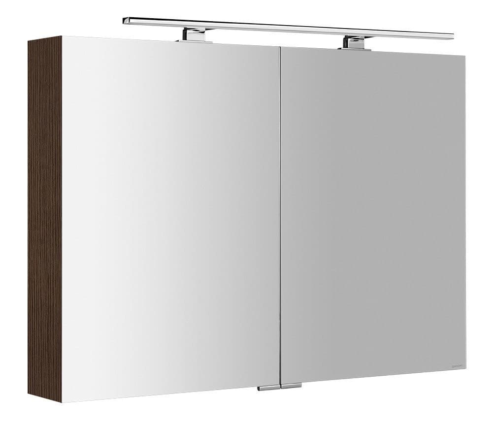 MIRRÓ szafka z lustrem LED, sosna rustykalna, 100x70x16cm