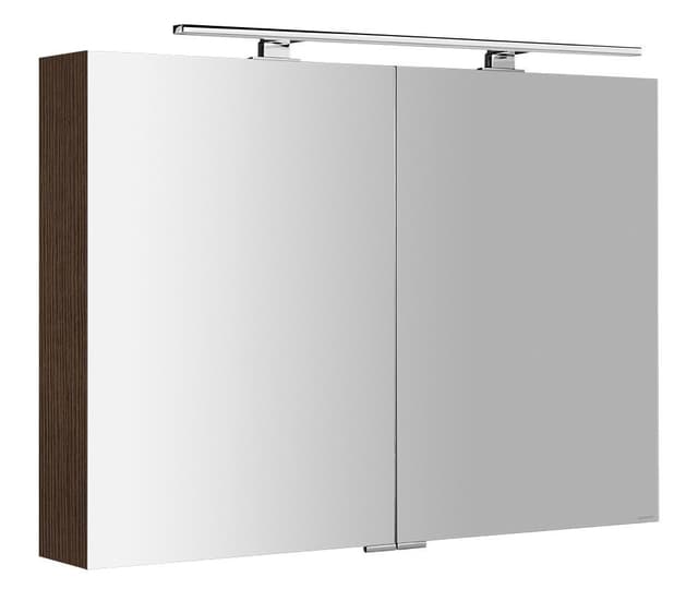 MIRRÓ szafka z lustrem LED, sosna rustykalna, 100x70x16cm