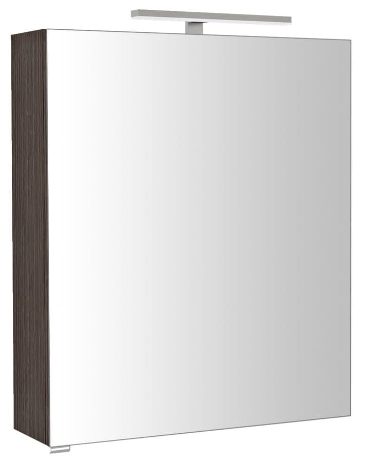 RIWA szafka z lustrem LED 60x70cm, sosna rustykalna